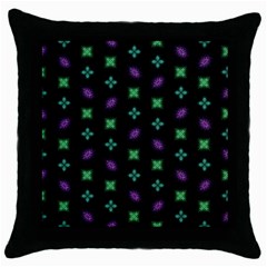 Pattern Background Bright Pattern Throw Pillow Case (black) by danenraven