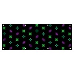 Pattern Background Bright Pattern Banner And Sign 8  X 3 