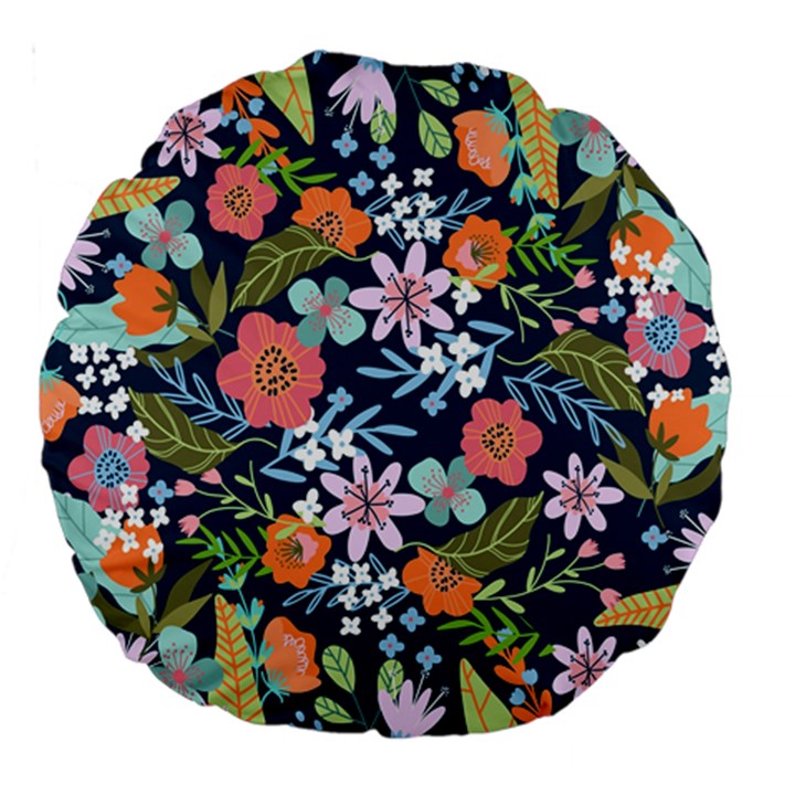 Flower Floral Background Painting Large 18  Premium Round Cushions