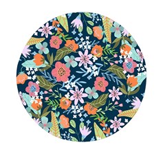 Flower Floral Background Painting Mini Round Pill Box (pack Of 5) by danenraven