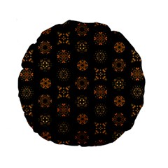 Pattern Mandala Ornate Ornamental Standard 15  Premium Round Cushions