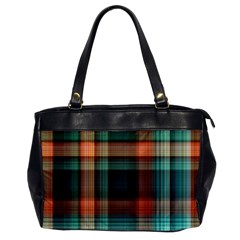 Plaid Tartan Checkered Tablecloth Oversize Office Handbag by danenraven