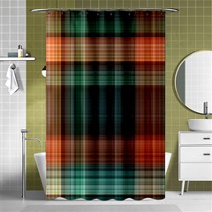 Plaid Tartan Checkered Tablecloth Shower Curtain 48  X 72  (small)  by danenraven