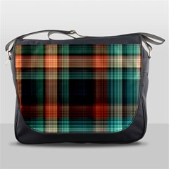 Plaid Tartan Checkered Tablecloth Messenger Bag by danenraven