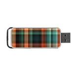 Plaid Tartan Checkered Tablecloth Portable USB Flash (Two Sides) Front