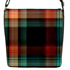 Plaid Tartan Checkered Tablecloth Flap Closure Messenger Bag (s) by danenraven