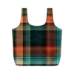 Plaid Tartan Checkered Tablecloth Full Print Recycle Bag (m) by danenraven