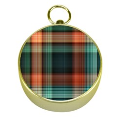 Plaid Tartan Checkered Tablecloth Gold Compasses by danenraven