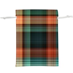 Plaid Tartan Checkered Tablecloth  Lightweight Drawstring Pouch (xl) by danenraven