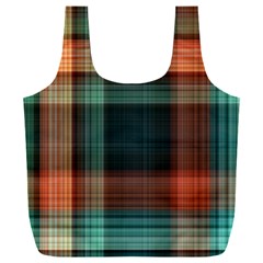 Plaid Tartan Checkered Tablecloth Full Print Recycle Bag (xxl) by danenraven