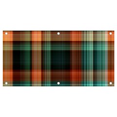 Plaid Tartan Checkered Tablecloth Banner And Sign 4  X 2 