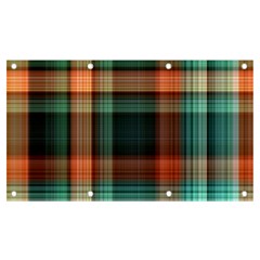 Plaid Tartan Checkered Tablecloth Banner And Sign 7  X 4 