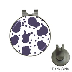 Illustration Cow Pattern Texture Cloth Dot Animal Hat Clips With Golf Markers by danenraven