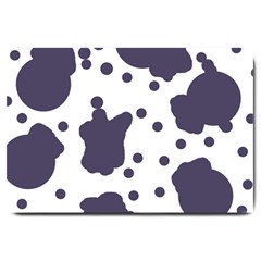 Illustration Cow Pattern Texture Cloth Dot Animal Large Doormat 