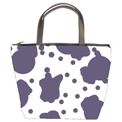 Illustration Cow Pattern Texture Cloth Dot Animal Bucket Bag by danenraven