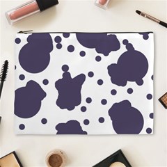 Illustration Cow Pattern Texture Cloth Dot Animal Cosmetic Bag (xl) by danenraven