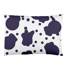 Illustration Cow Pattern Texture Cloth Dot Animal Pillow Case (two Sides) by danenraven