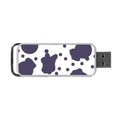 Illustration Cow Pattern Texture Cloth Dot Animal Portable Usb Flash (two Sides) by danenraven