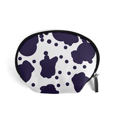 Illustration Cow Pattern Texture Cloth Dot Animal Accessory Pouch (small) by danenraven