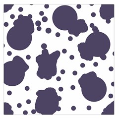 Illustration Cow Pattern Texture Cloth Dot Animal Square Satin Scarf (36  X 36 ) by danenraven