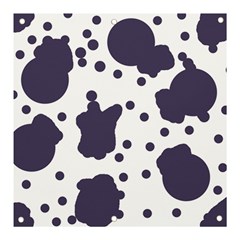 Illustration Cow Pattern Texture Cloth Dot Animal Banner And Sign 3  X 3  by danenraven