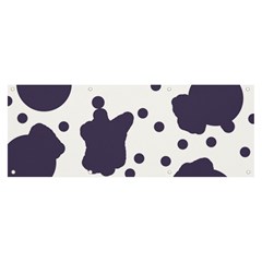 Illustration Cow Pattern Texture Cloth Dot Animal Banner And Sign 8  X 3 