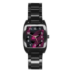 Hexagon Geometric Art Design Stainless Steel Barrel Watch by danenraven