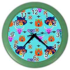 Illustration Design Gardening Texture Color Wall Clock by danenraven