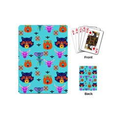 Illustration Design Gardening Texture Playing Cards Single Design (mini) by danenraven