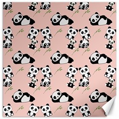 Pattern Panda Bear Canvas 16  X 16  by danenraven