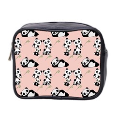 Pattern Panda Bear Mini Toiletries Bag (two Sides)