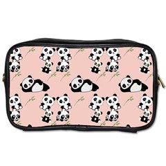 Pattern Panda Bear Toiletries Bag (one Side) by danenraven