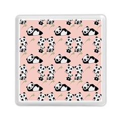 Pattern Panda Bear Memory Card Reader (square) by danenraven