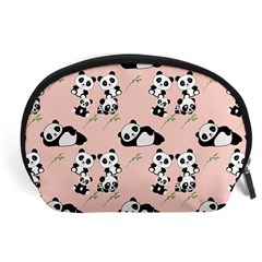 Pattern Panda Bear Accessory Pouch (large) by danenraven