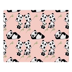 Pattern Panda Bear Double Sided Flano Blanket (large)  by danenraven