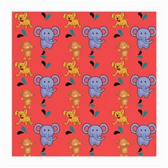 Illustration Elephant Cartoon Animal Monkey Medium Glasses Cloth