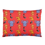 Illustration Elephant Cartoon Animal Monkey Pillow Case (Two Sides) Front