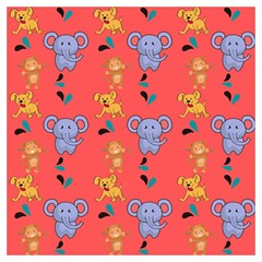 Illustration Elephant Cartoon Animal Monkey Lightweight Scarf  by danenraven