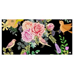 Illustration Bird Flower Floral Background Banner And Sign 4  X 2 