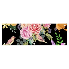 Illustration Bird Flower Floral Background Banner And Sign 6  X 2 