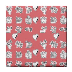 Stickers Hobbies Hearts Reading Tile Coaster