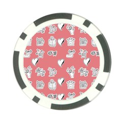 Stickers Hobbies Hearts Reading Poker Chip Card Guard by danenraven