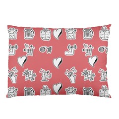 Stickers Hobbies Hearts Reading Pillow Case by danenraven