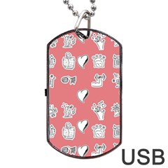 Stickers Hobbies Hearts Reading Dog Tag Usb Flash (one Side) by danenraven