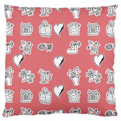 Stickers Hobbies Hearts Reading Large Cushion Case (two Sides) by danenraven