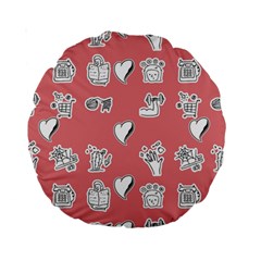 Stickers Hobbies Hearts Reading Standard 15  Premium Round Cushions by danenraven