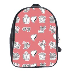 Stickers Hobbies Hearts Reading School Bag (xl) by danenraven