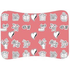 Stickers Hobbies Hearts Reading Velour Seat Head Rest Cushion by danenraven