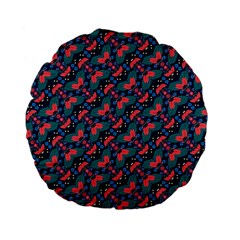 Illustration Tile Pattern Patchwork Standard 15  Premium Flano Round Cushions by danenraven