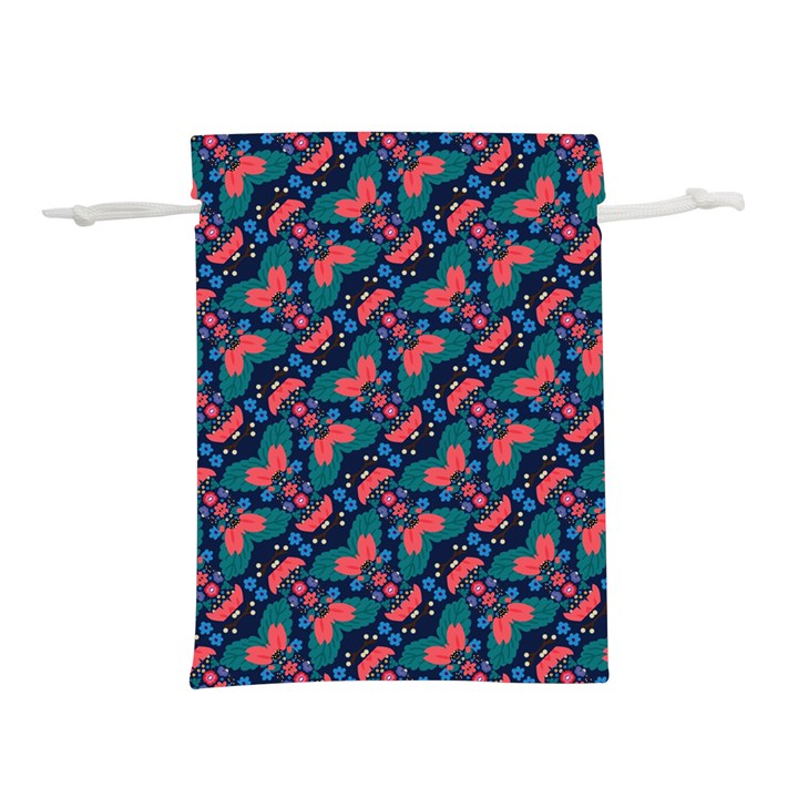 Illustration Tile Pattern Patchwork Lightweight Drawstring Pouch (S)